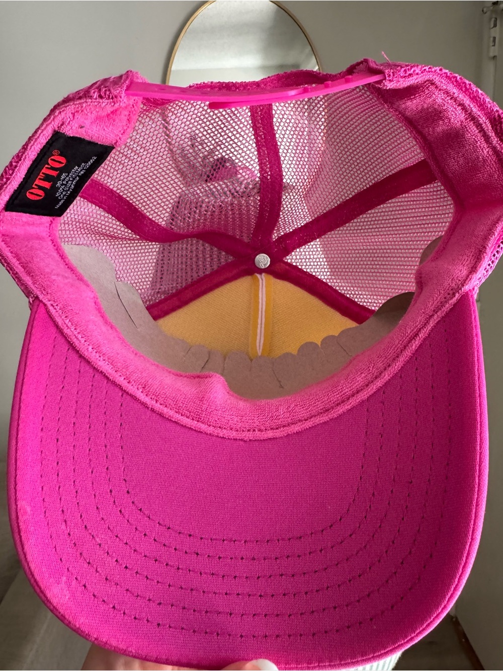 Coachella Barbie Pink Trucker Hat Festival Barbiecore Cap - Picture 3 of 4